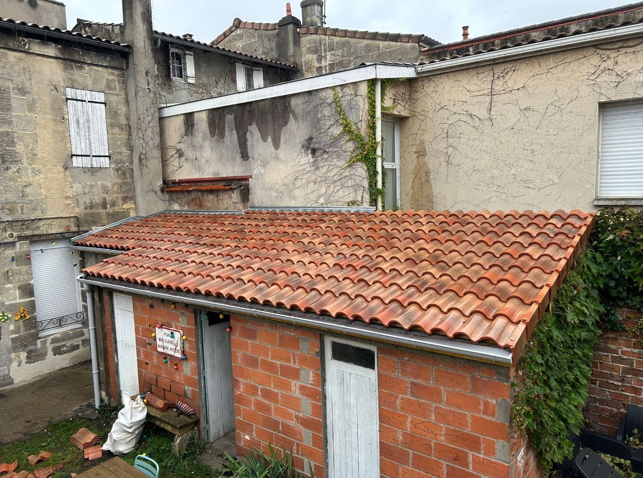 Toiture neuve en tuiles terre cuite